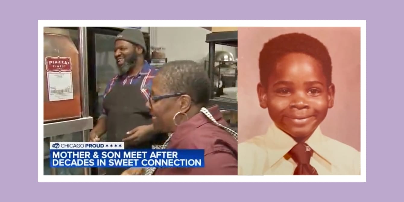 Chicago man reunites with long-lost mother after adoption and helps keep her bakery alive Chicago adoption: An image of a woman with her son