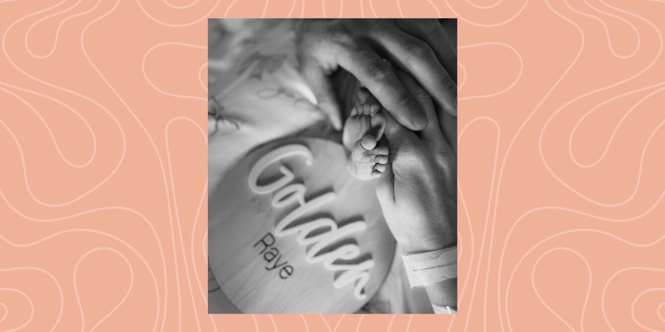 Brittany Mahomes welcomes baby number three with Patrick Mahomes Brittany Mahomes: An image of the hands of a couple holding their newborns feet