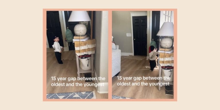 Why a 15-year age gap didn’t stop these siblings from becoming best friends TikTok - A toddler walking around