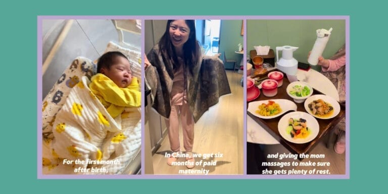 This mom’s postpartum experience in China will leave U.S. moms in awe Viral TikTok - Mom enjoying postpartum amenities in China
