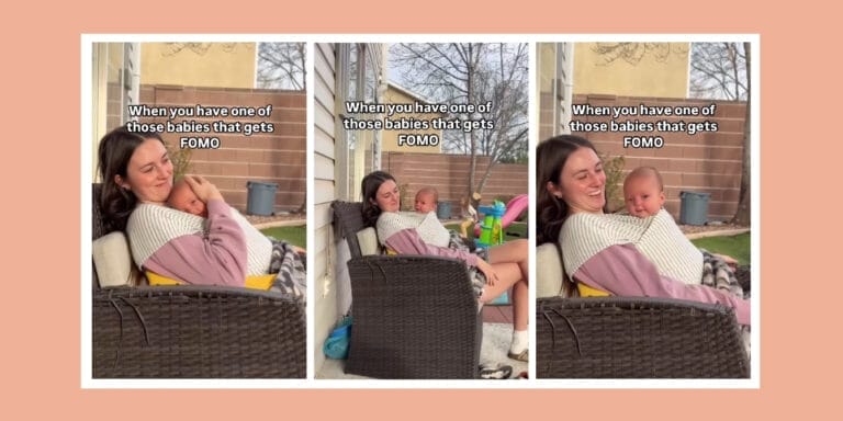 Mom tries to put her ‘FOMO baby’ to sleep—but his reaction is next level baby fomo