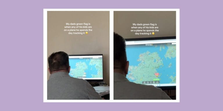 Adult kids board a plane—what their dad does next will make you tear up A dad tracking son's flight