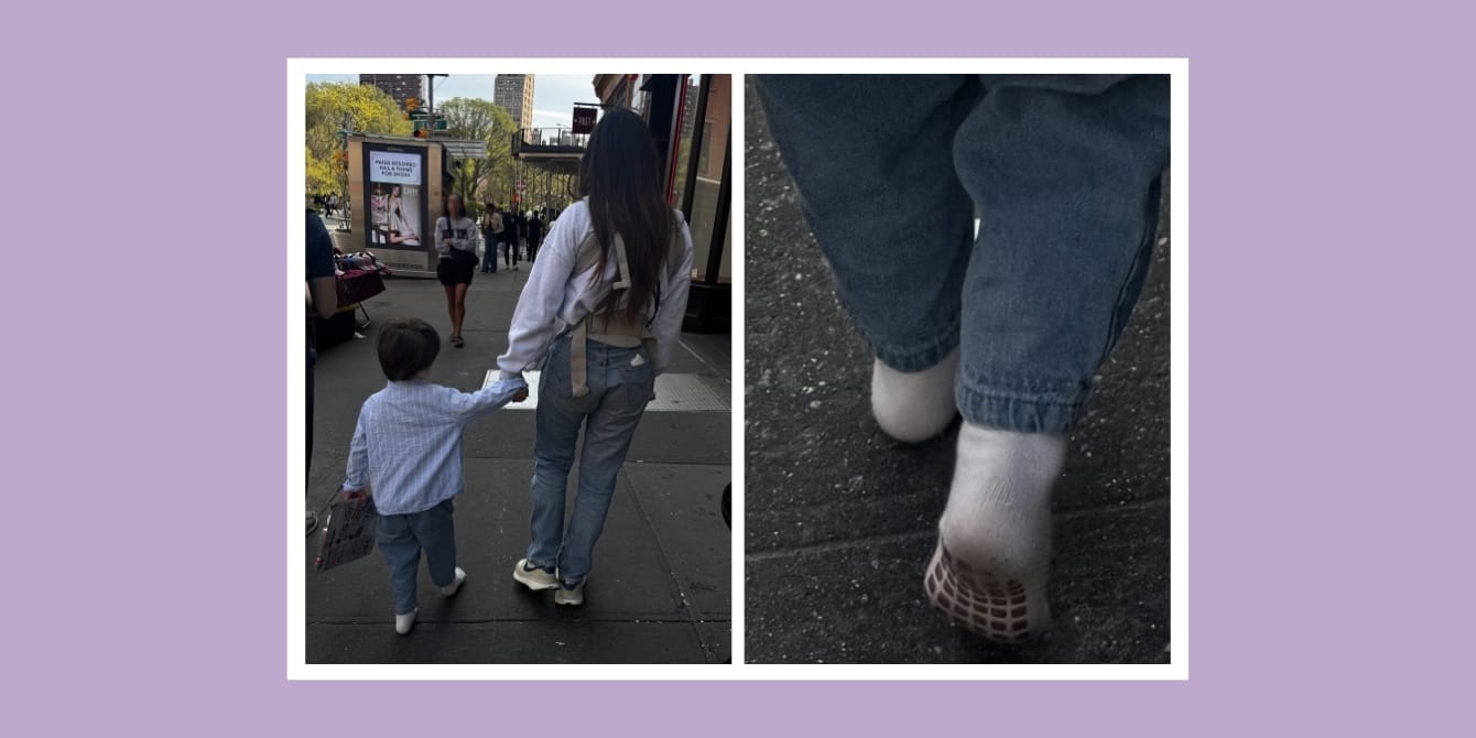 Olivia Munn’s 3-year-old walked a mile in just his socks—and every toddler parent will feel this Olivia Munn