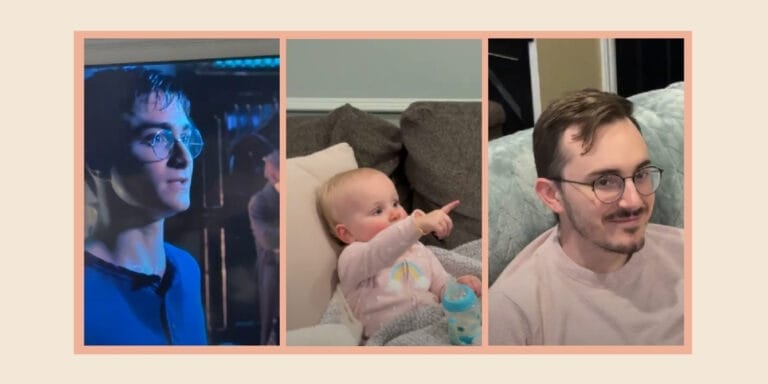 Baby mistakes dad for Harry Potter—and the internet crowns him “Raniel Dadcliffe” Harry Potter dad
