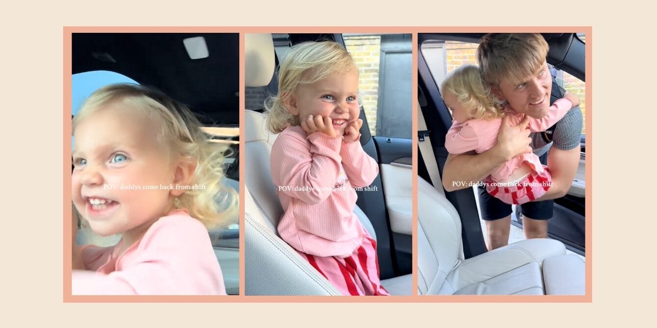 She waited seven days—and her reaction to dad’s return is everything A happy toddler