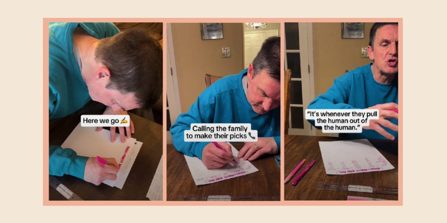 This dad turned his daughter’s due date into the ultimate family game—and the internet is obsessed Dad preparing for his daughter's due date