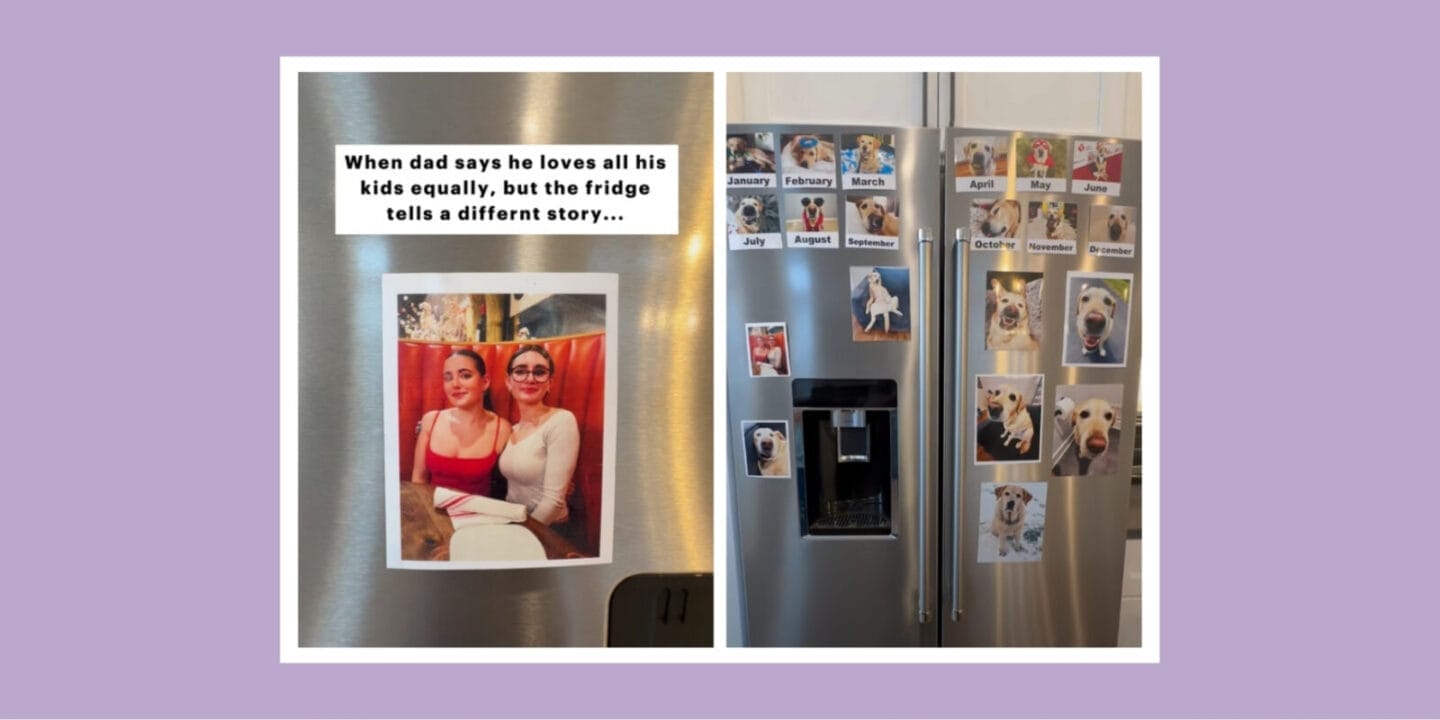 Single dad jokes he ‘loves all his kids equally,’ but his fridge tells another story single dad