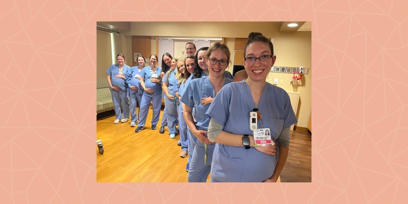 14 nurses at the same hospital got pregnant at the same time—and became each other’s mom village 14 pregnant nurses at Wisconsin hospital