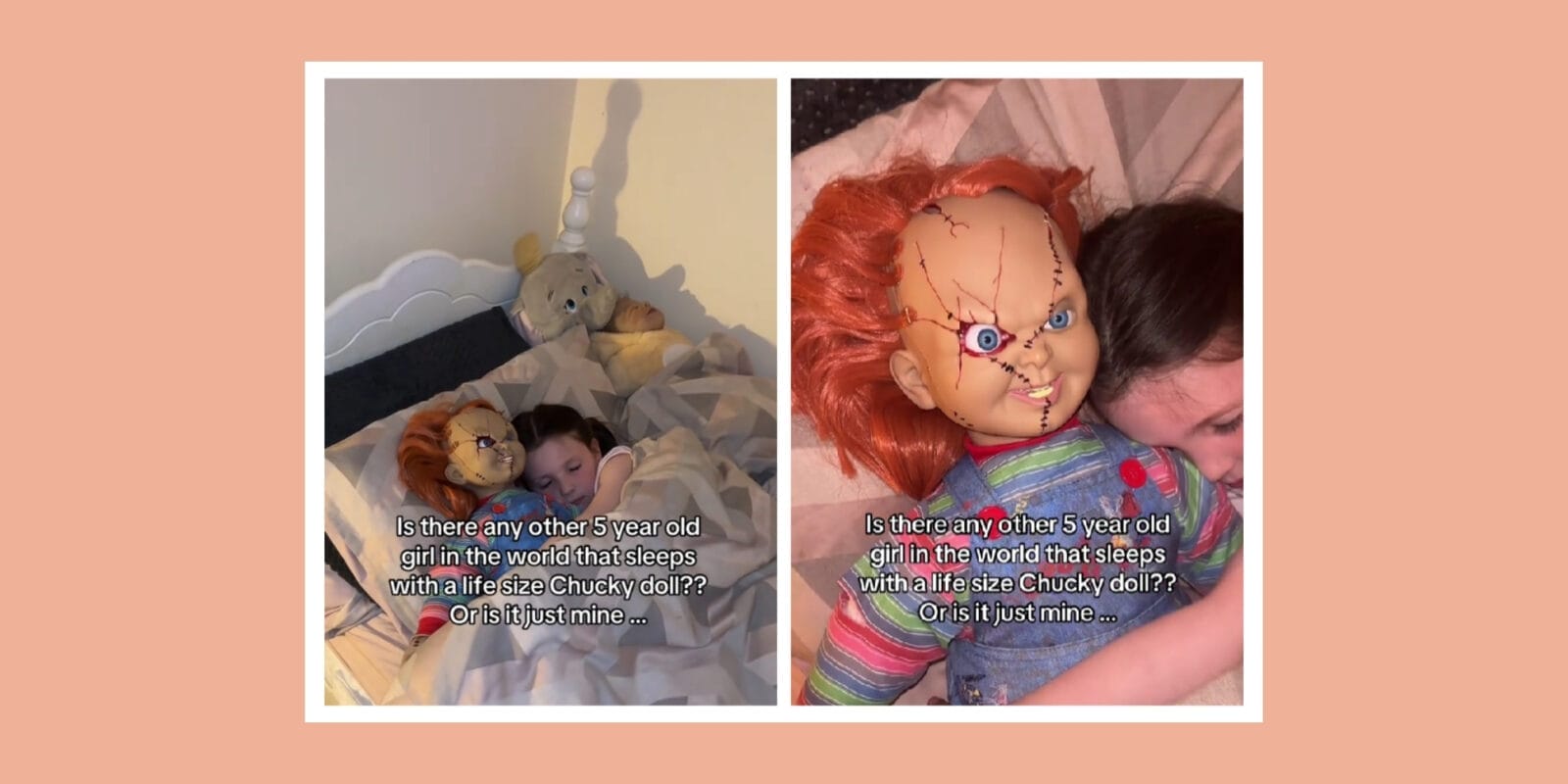 Why one child sleeps with a Chucky doll for comfort
