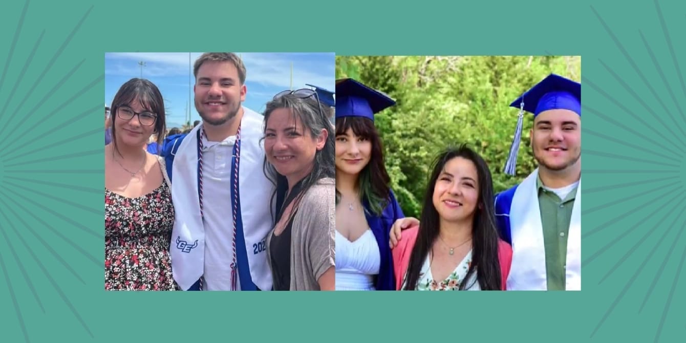Mom graduates alongside her kids, showing it’s never too late to pursue dreams Kansas city mom graduates wth kids