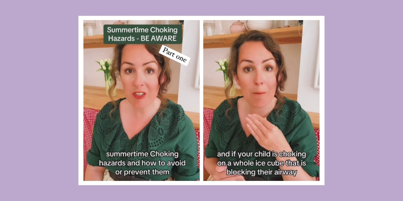 The summer snacks this nanny says could put toddlers at risk A woman talking about choking prevention