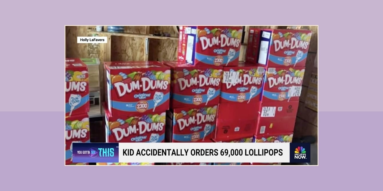 Mom stunned after 8-year-old uses her phone to order $4,200 worth of lollipops DumDums