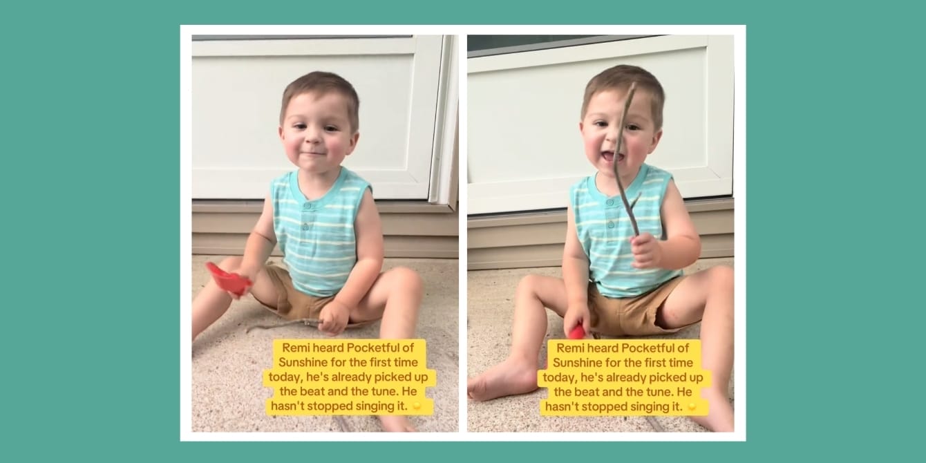 Meet the toddler keeping perfect rhythm and singing in pitch—before he can even speak in full sentences Credit: @rockinremi via TikTok