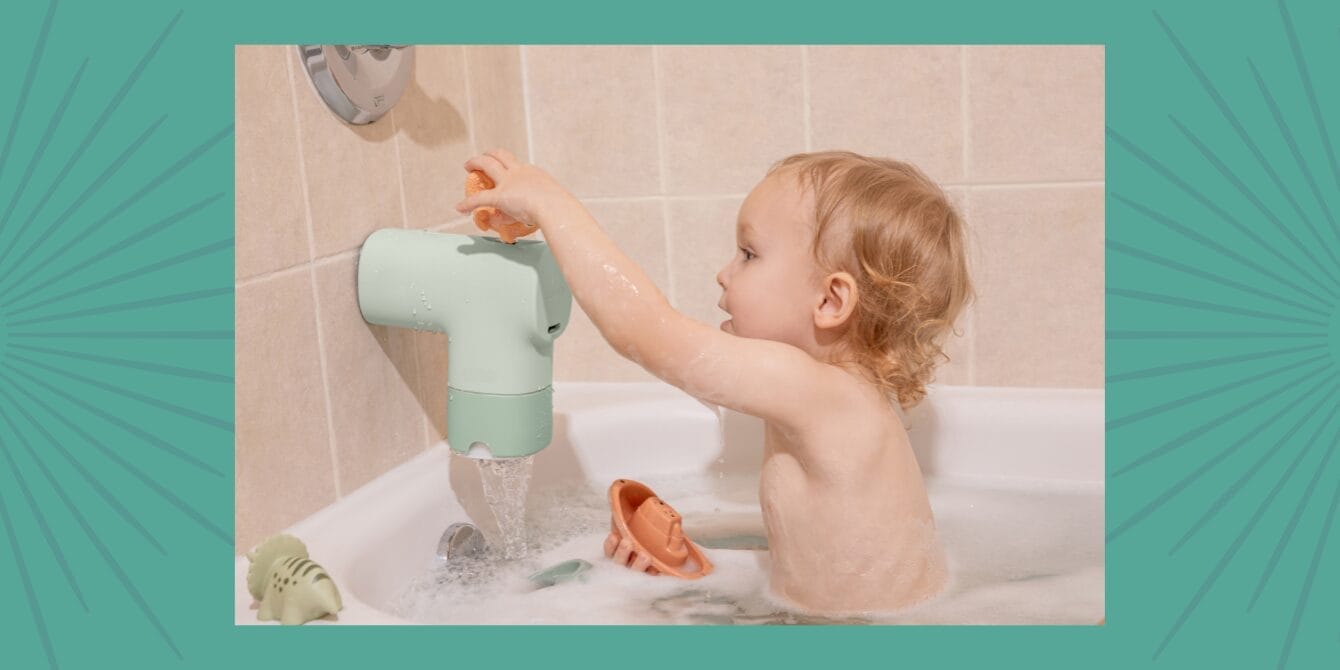 Canopy just launched a baby bath filter that does three things at once canopy bath filter hero