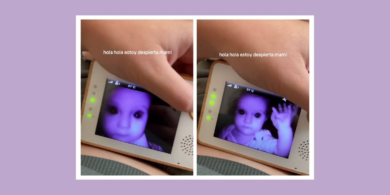 Mom checks the baby monitor—and sees something she’ll never forget a baby on a baby monitor - Viral Tiktok