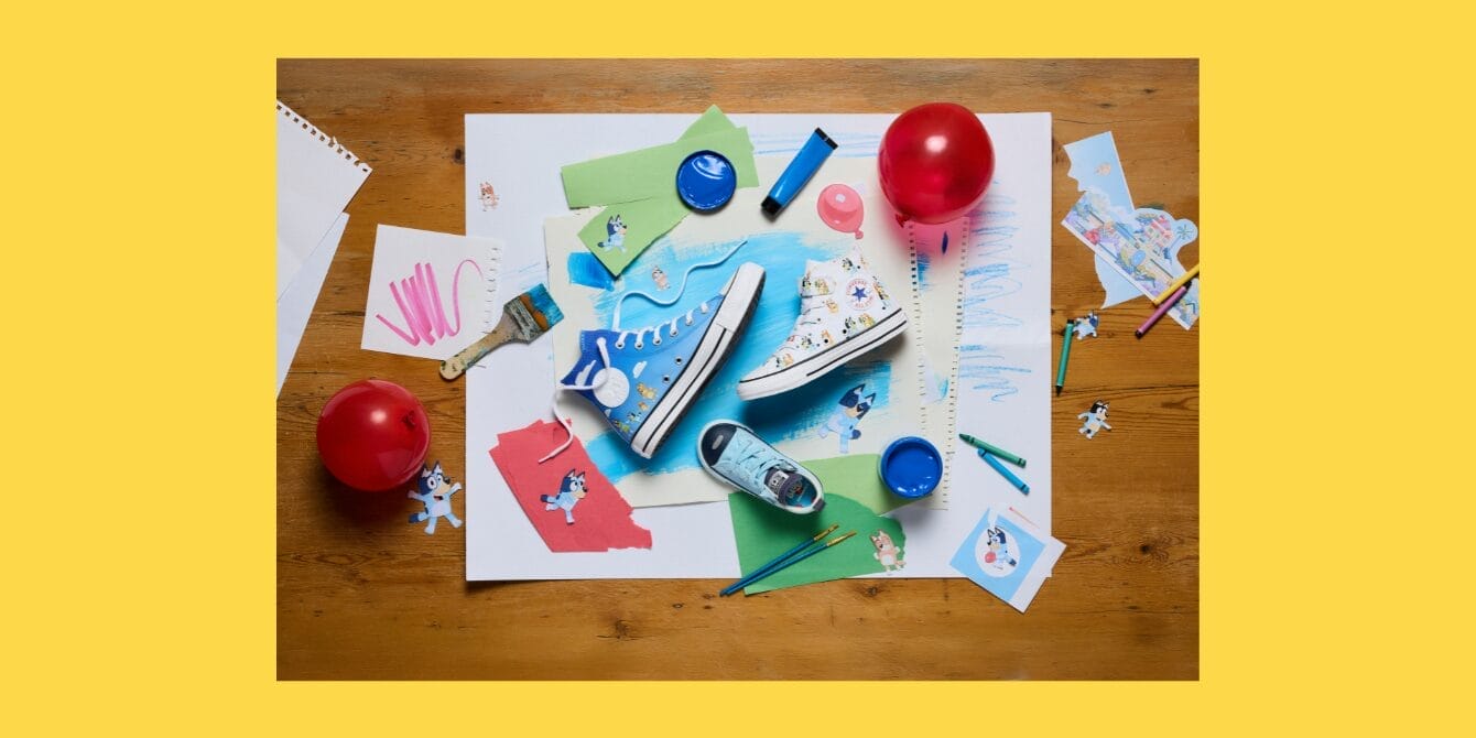 Converse just launched a Bluey collab and the adult sizes are already selling out bluey converse