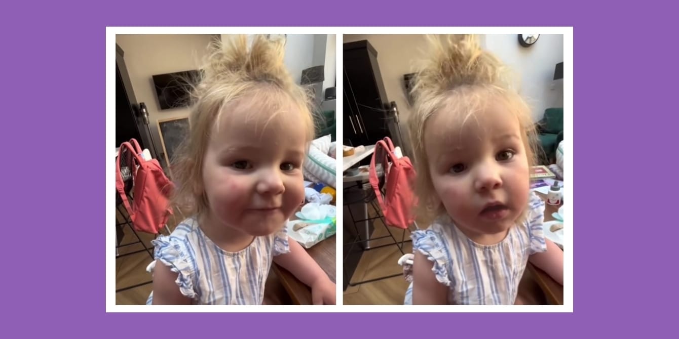Tiny British toddler speaks with American accent after watching Ms Rachel British toddler