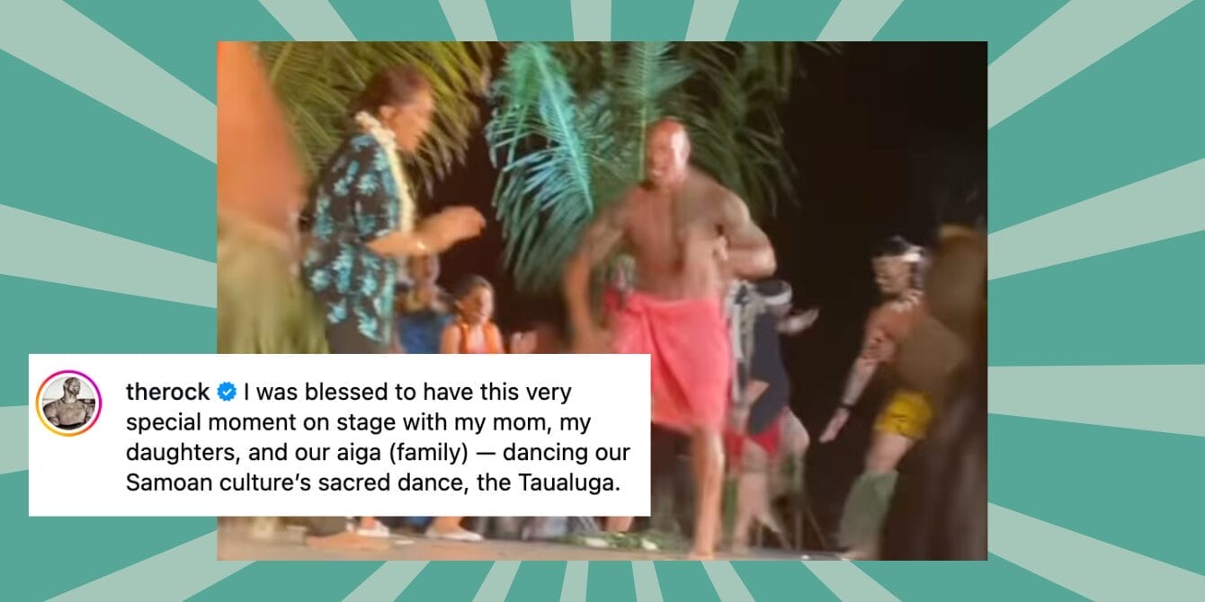 Dwayne Johnson shares emotional moment performing sacred Samoan dance with his mom and daughters