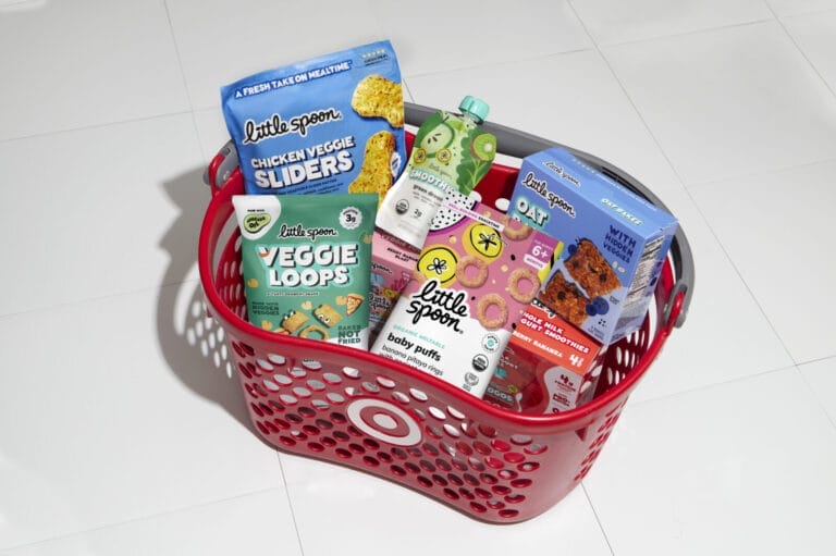 ‘The Internet’s Favorite Kids’ Food Brand Just Made Your Target Trip Even Better Target products in basket - Motherly