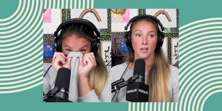 Kylie Kelce starts to tell a happy story, then remembers the appointment that changed everything NGL with kylie kelce
