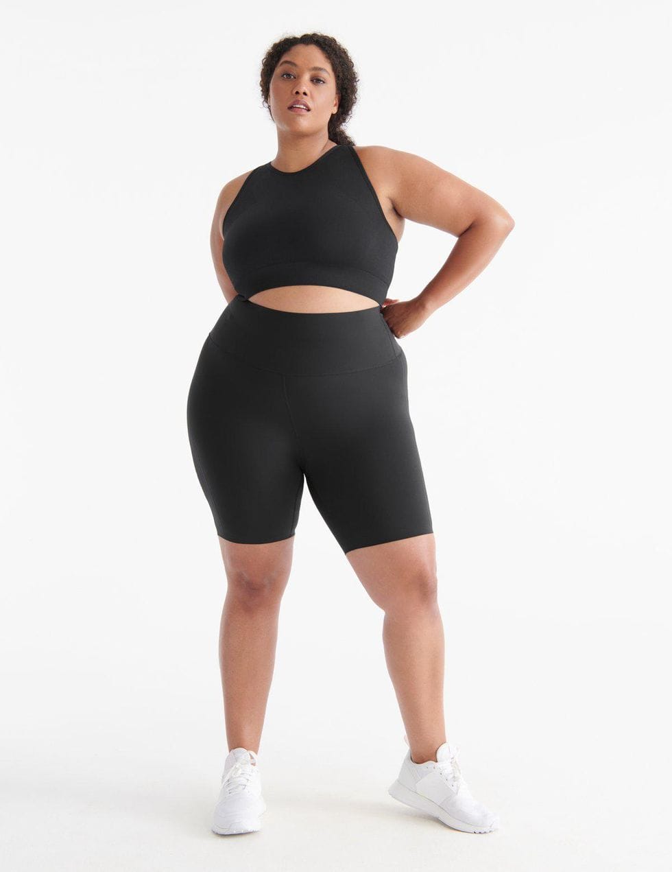 High Neck Seamless Bra + Leakproof Short Set