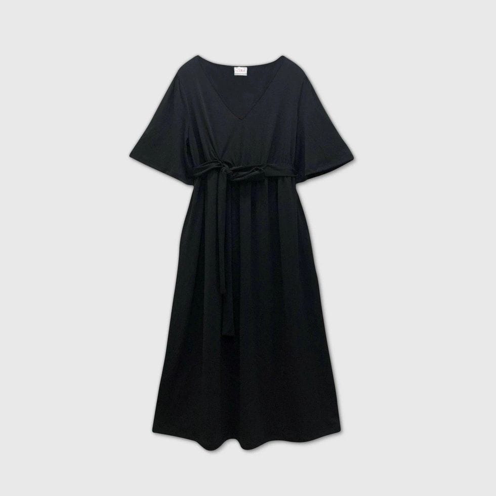 Isabel Maternity by Ingrid & Isabelu2122 Flutter Short Sleeve Maternity Dress