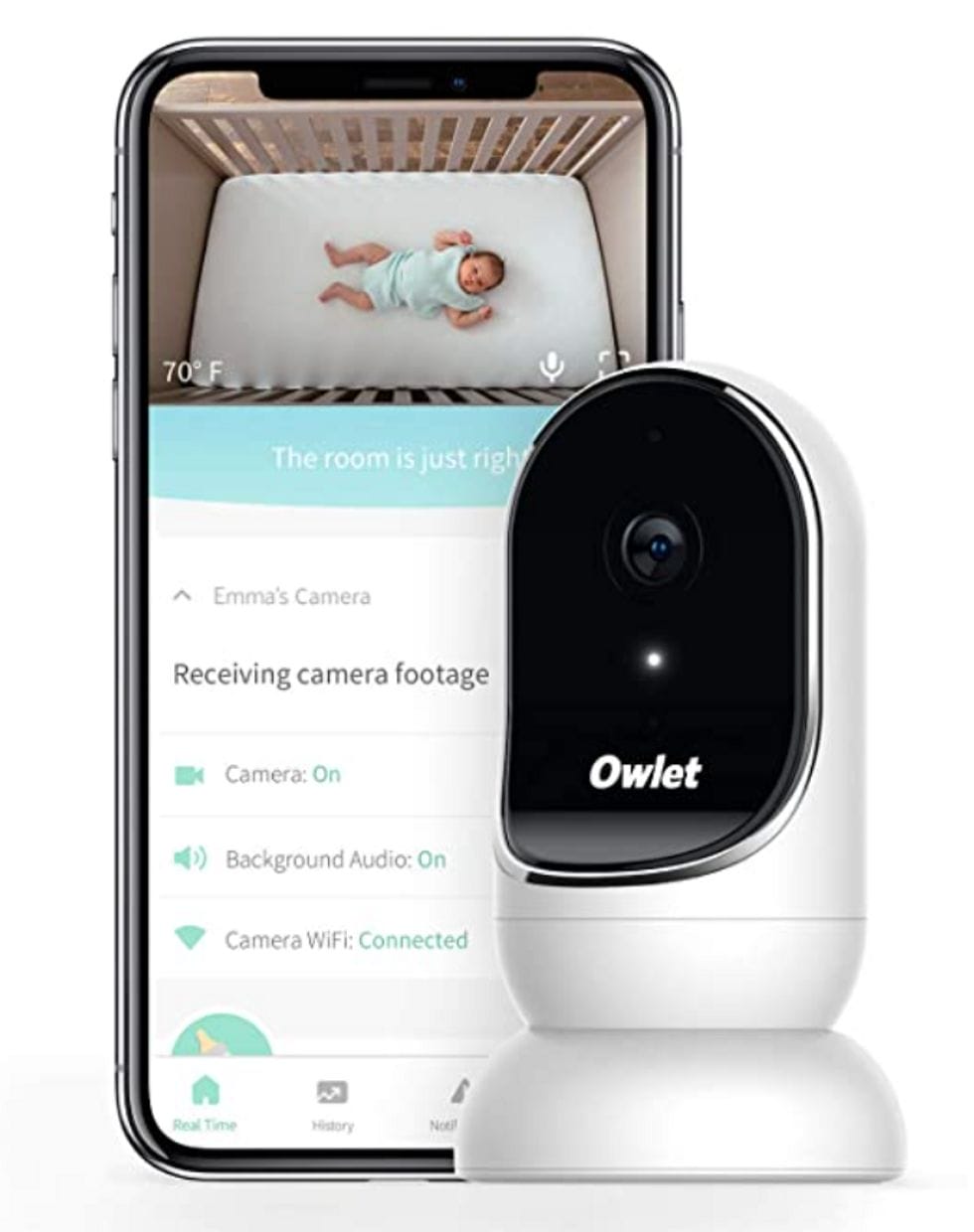 Owlet Cam Smart Baby Monitor - Secure, Encrypted HD Video from Anywhere, with Sound & Motion Notifications (New)