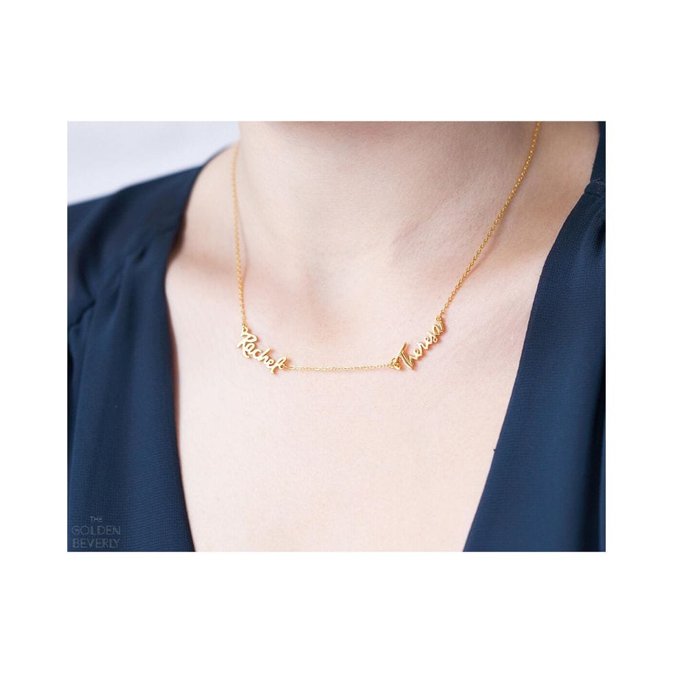 Personalized Two Names Necklace