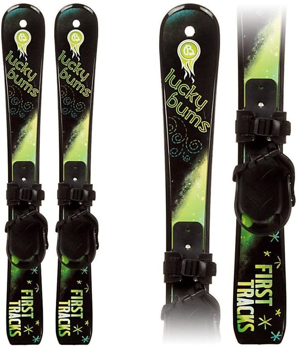 Lucky Bums Kids Beginner Snow Skis, Multiple Colors