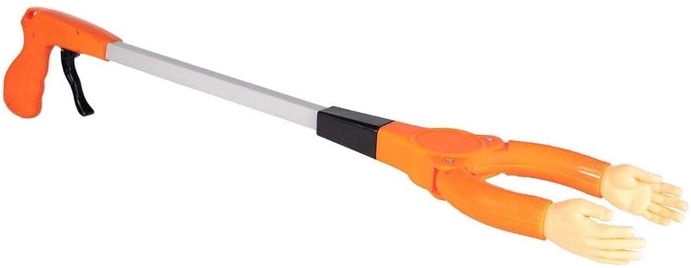 Handy Grabs Reacher Grabber Tool, 20 Inch - Funny Hands That Rotate & Grab Items Big & Small - Picker Upper Aid for Elderly, Handicapped, Adults & Kids