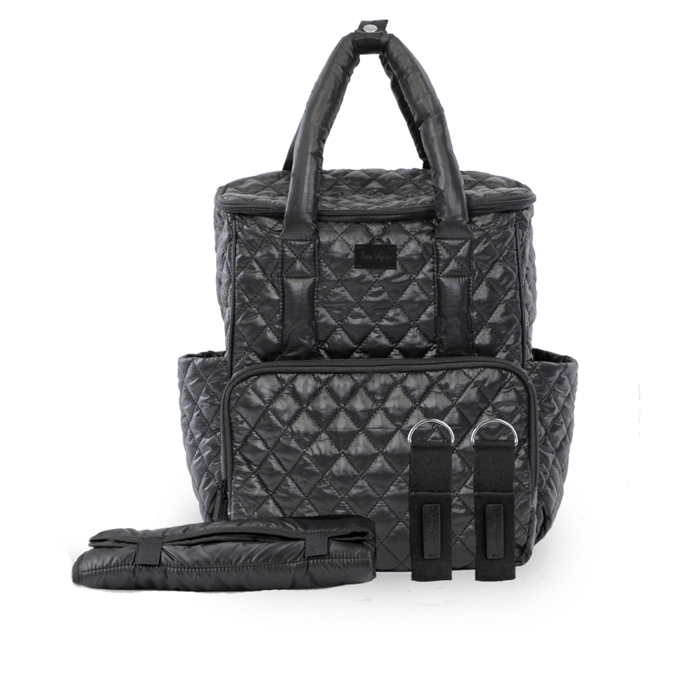 7am London quilted diaper backpack