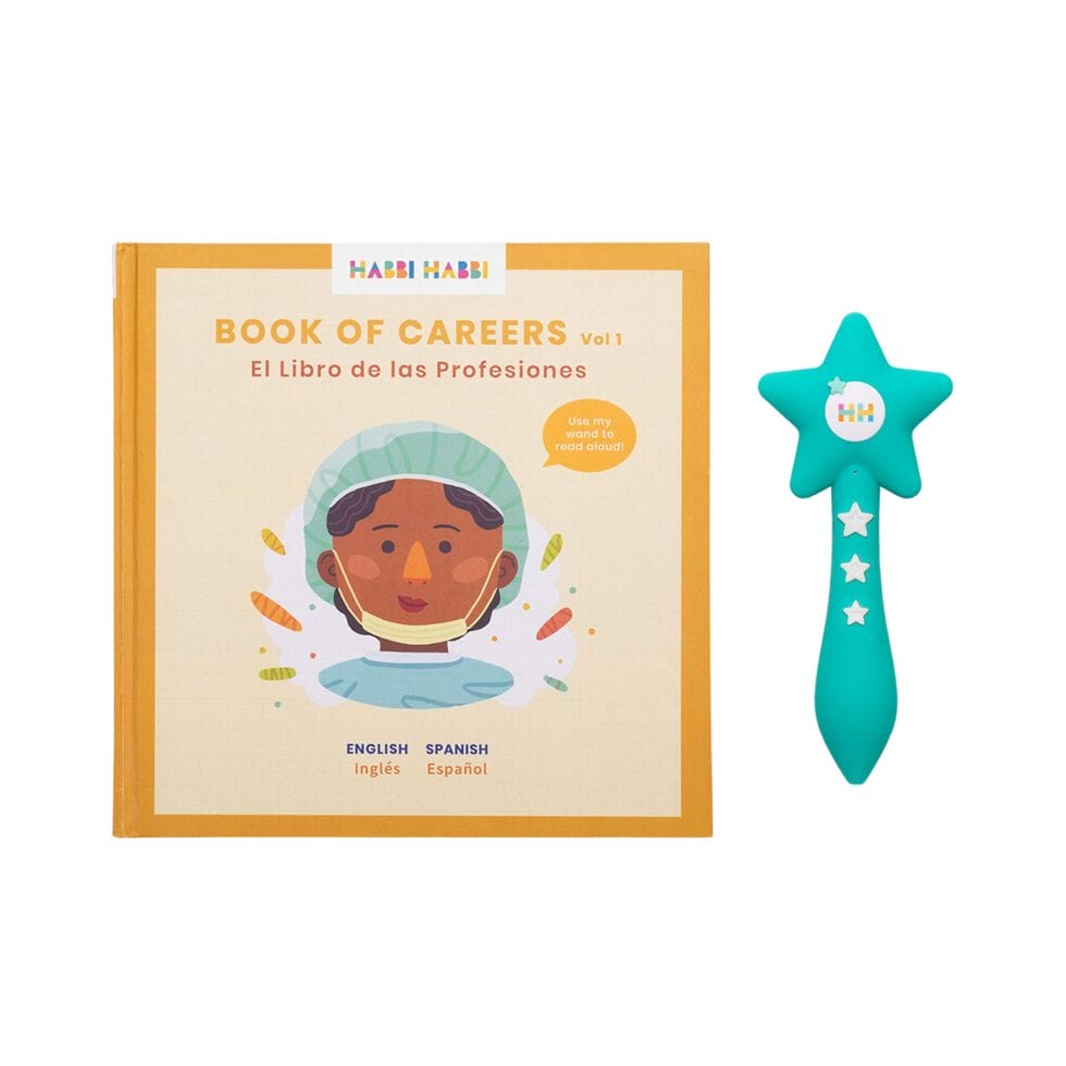 Habbi Habbi bilingual book + reading wand starter set