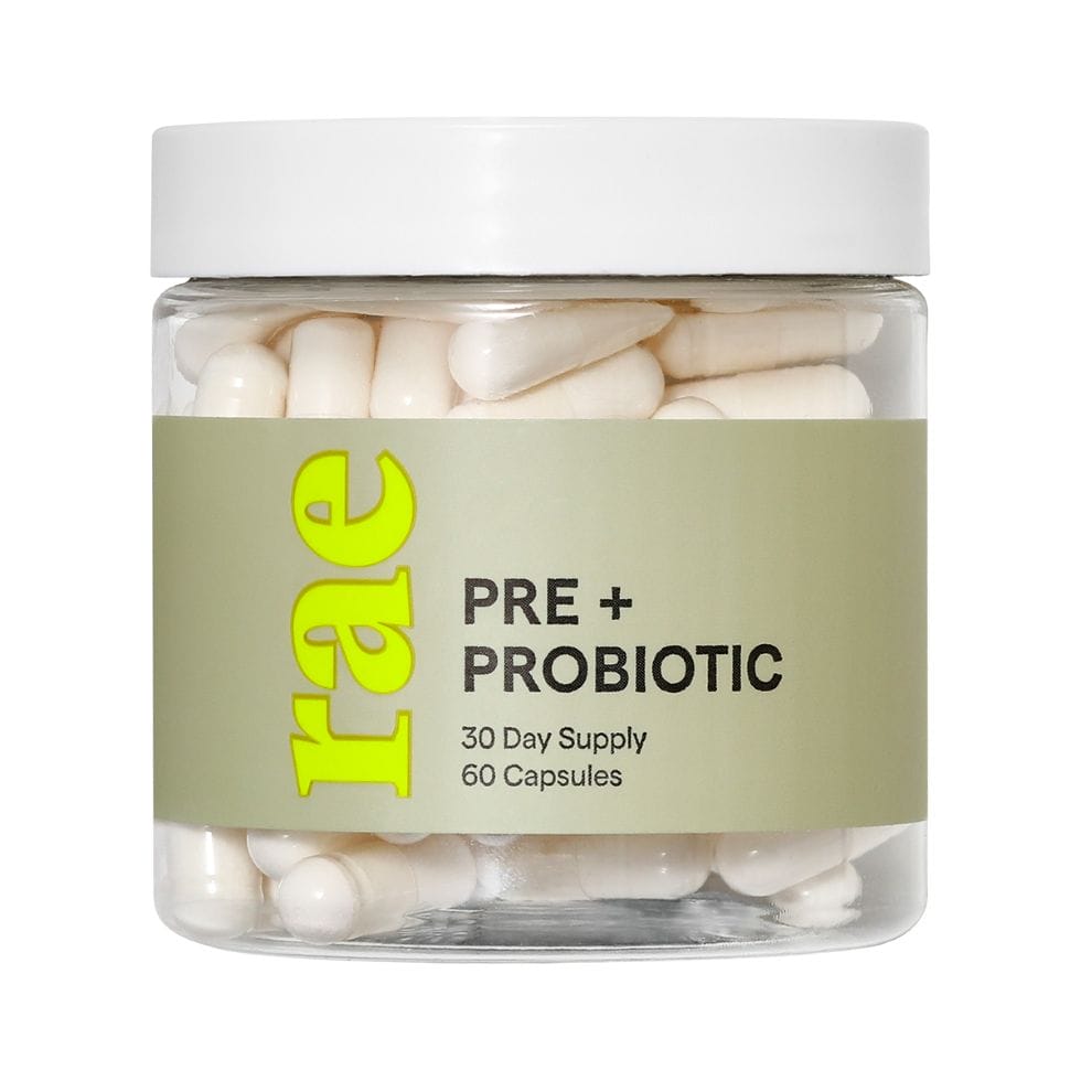 Rae Wellness pre + probiotic capsules