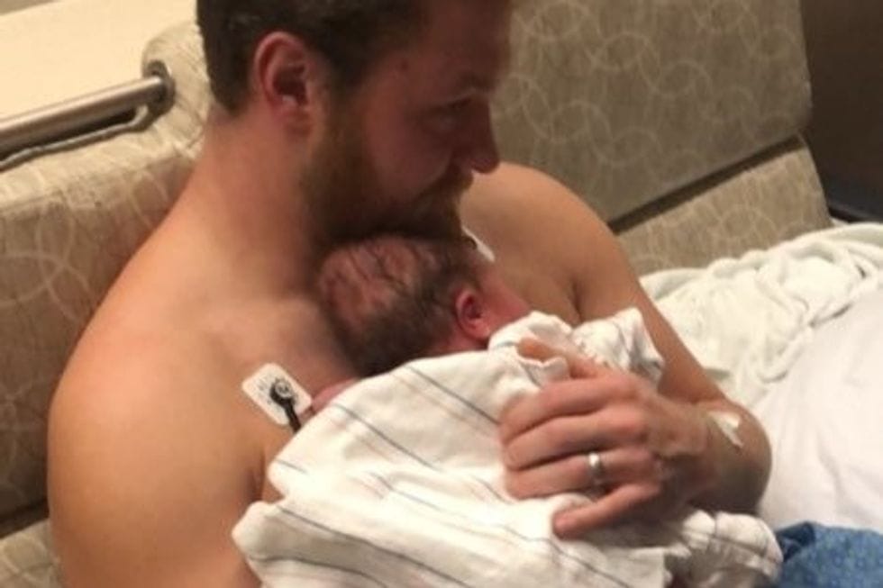 pregnant mama performs cpr on husband before giving birth 1 - Motherly