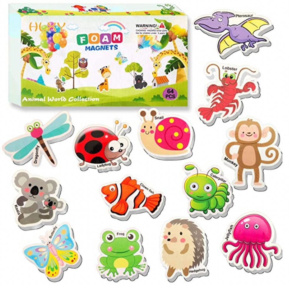 Foam magnets for quiet time