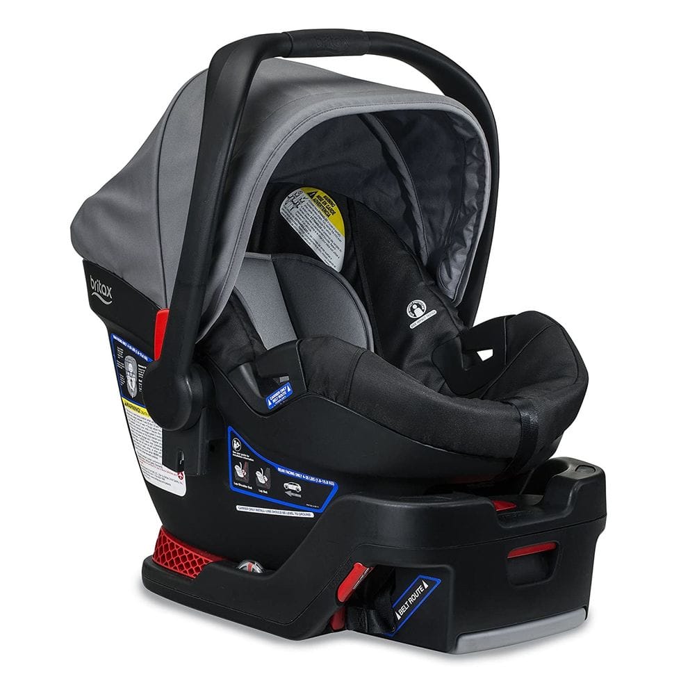 BRITAX B-Safe 35 Infant Car Seat - Rear Facing | 4 to 35 Pounds - Reclinable Base, 1 Layer Impact Protection