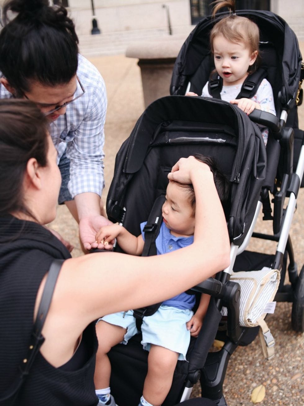 thule sleek double stroller review 0 - Motherly