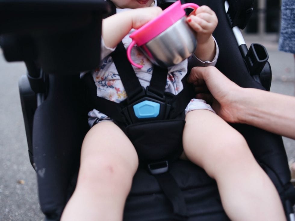 thule sleek double stroller review 4 - Motherly