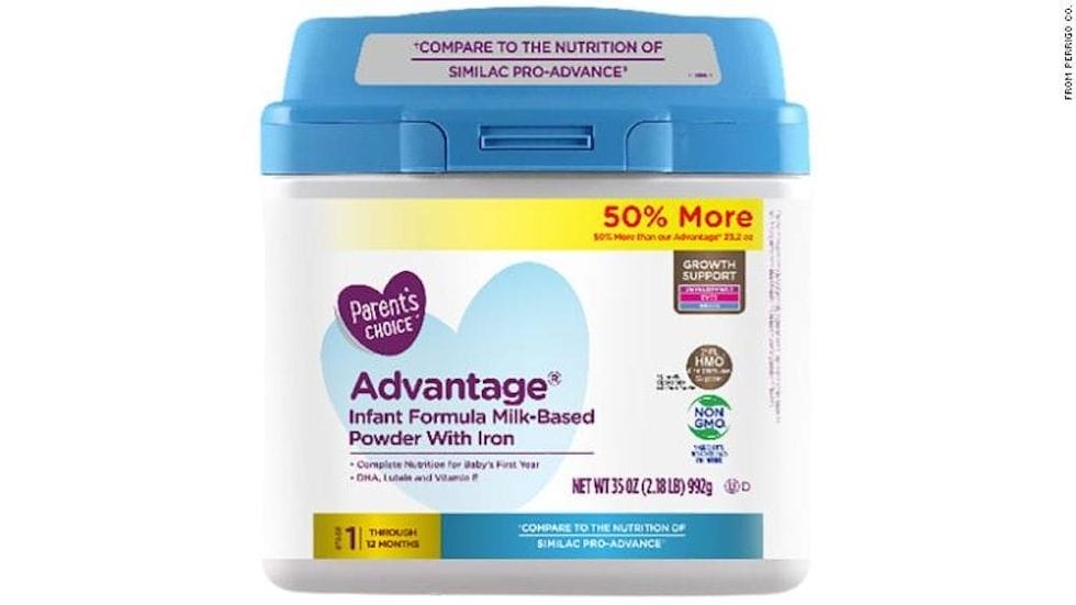 walmarts parents choice formula recall 0 - Motherly